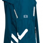 CKL Distribution - City Ace Cycling Jacket with LED Indicators - Teal Blue - Side View