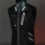 VISIJAX Gilet - Black - Full Front Lights on