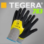 TEGERA®783 by Ejendals: Scandinavian Quality Durable & Ergonomic Cut-3 Double-Dipped Nitrile Glove