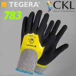 TEGERA®783 by Ejendals: Scandinavian Quality Durable & Ergonomic Cut-3 Double-Dipped Nitrile Glove