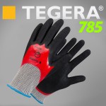 TEGERA®785 by Ejendals: Scandinavian Quality Durable & Ergonomic Cut-5 Double-Dipped Nitrile Glove