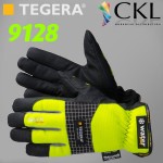 TEGERA®9128 by Ejendals: Winter-Lined, Waterproof, Windproof, Synthetic Leather Microthan, Knuckle Protection, Touchscreen, Grip Glove