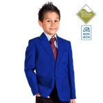 Boys’ Machine-Washable School Blazer-burgundy-CBZB01N-royal