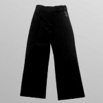 Girls 2 Button Heart Ring Bootleg Trouser-black