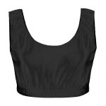 Girls’ & Ladies’ Hi-Stretch Shiny Crop Top-DTOG01S-DTOL01S-black