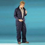 Quilted Boiler Suit-NAVY