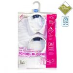 CKL Schoolwear TWINPACK Girls School Blouse S/S-CBLG12-white-pck