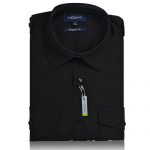 NSHA03-Noma Men's Pilot Shirt L/S-black