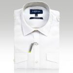 NSHA03T-Noma Men's Tailored Pilot Shirt L/S-white