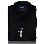 NSHA04-Noma Men's Pilot Shirt S/S-black