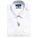 NSHA04T-Noma Men's Pilot Shirt S/S-white