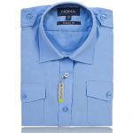 NSHL04-Noma Ladies Pilot Shirt S/S-blue