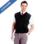 300gsm Wool Mix Sleeveless V-Neck Knitted Pullover - WJUA02