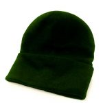 Fine Gauge Knitted Woolly Beanie Hat - GHAA02-bottle-green