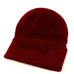 Fine Gauge Knitted Woolly Beanie Hat - GHAA02-red