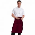 245gsm Waist Apron with Pocket - WAPA01-burgundy