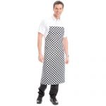 210gsm Value Bib Chessboard Apron with Pocket - WAPA08