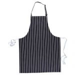 280g Striped Butchers Bib Apron (no pockets) - WAPA839-navy