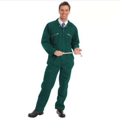 280gsm Heavyweight Zip Front Coverall with Knee-Pad Pockets - WBSA01-spruce