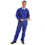 280gsm Heavyweight Zip Front Coverall with Knee-Pad Pockets - WBSA01-royal