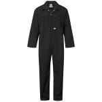 240g Zip-Front Coverall - WBSA366-black Workwear
