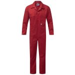240g Zip-Front Coverall - WBSA366-red Workwear