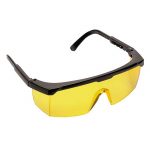 Classic Safety Polycarbonate Eye Screen - WGOA33-Amber-Lens,-Black-Temple