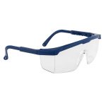 Classic Safety Polycarbonate Eye Screen - WGOA33-Clear-Lens,-Blue-Temple