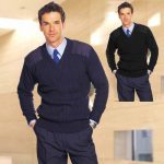 NATO V-Neck Jumper 2x2 rib - WJUA14
