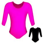 200gsm Girls Hi-Stretch Shiny Long Sleeved Leotards - DLTG02S
