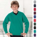 V-Neck Set-In Sweatshirt - JSK272