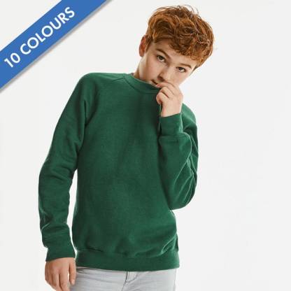 Kids Classic Raglan Crew Sweatshirt - JSK762