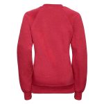 Kids Classic Raglan Crew Sweatshirt - JSK762-red-back