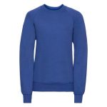 Kids Classic Raglan Crew Sweatshirt - JSK762-royal-blue