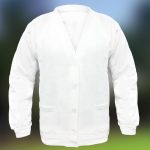 Bowling Sweat Cardigan - TCA01_white