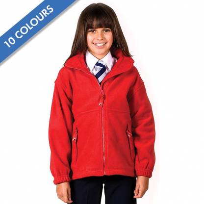300gsm Kids Premium Full-Zip Polar Fleece Jacket
