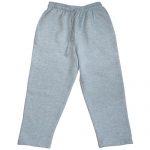 Kids Open Bottom Jog Pants-TJK02-GREY