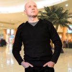 'NATO' V-Neck Jumper (1x1 rib) - WJUA16-black