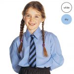 TWINPACK - Girls Long Sleeve School Blouse CBLG01