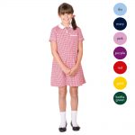 Girls Zip-Front Gingham Check Dress CDRK02