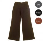 Girls Big Button Loop Bootleg Trouser CTRG134