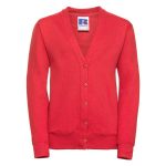 295g 50/50 PC Girls Sweatshirt Cardigan - JCK273-bright-red