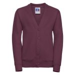 295g 50/50 PC Girls Sweatshirt Cardigan - JCK273-burgundy
