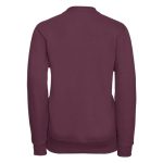 295g 50/50 PC Girls Sweatshirt Cardigan - JCK273-burgundy-back