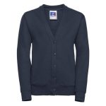 295g 50/50 PC Girls Sweatshirt Cardigan - JCK273-french-navy