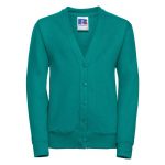 295g 50/50 PC Girls Sweatshirt Cardigan - JCK273-winter-emerald