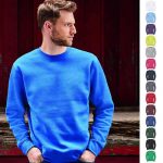 280gsm 80/20 CP Mens Set-In Comfort Authentic Crew Sweat Long Sleeve - JSA262