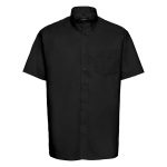 135g 70/30CP Mens Easy-Care Oxford Shirt Short Sleeve - JSHA933-black-front