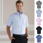 135g 70/30CP Mens Easy-Care Oxford Shirt Short Sleeve - JSHA933