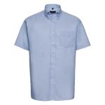 135g 70/30CP Mens Easy-Care Oxford Shirt Short Sleeve - JSHA933-oxford-blue